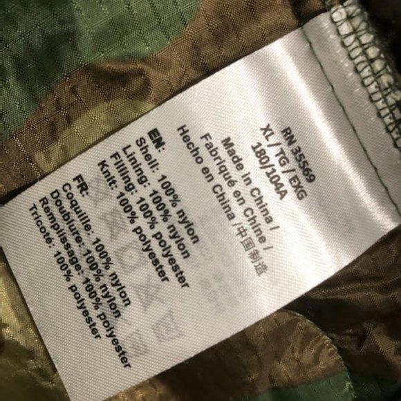 MENS ALPHA INDUSTRIES CAMO WOODLAND LINER JACKET - Picture 8 of 12